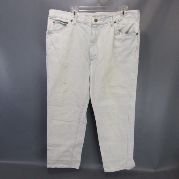 Vintage Lee Jeans Men's Size 40x29 Bleached 100% Cotton Made in USA - Picture 1 of 10